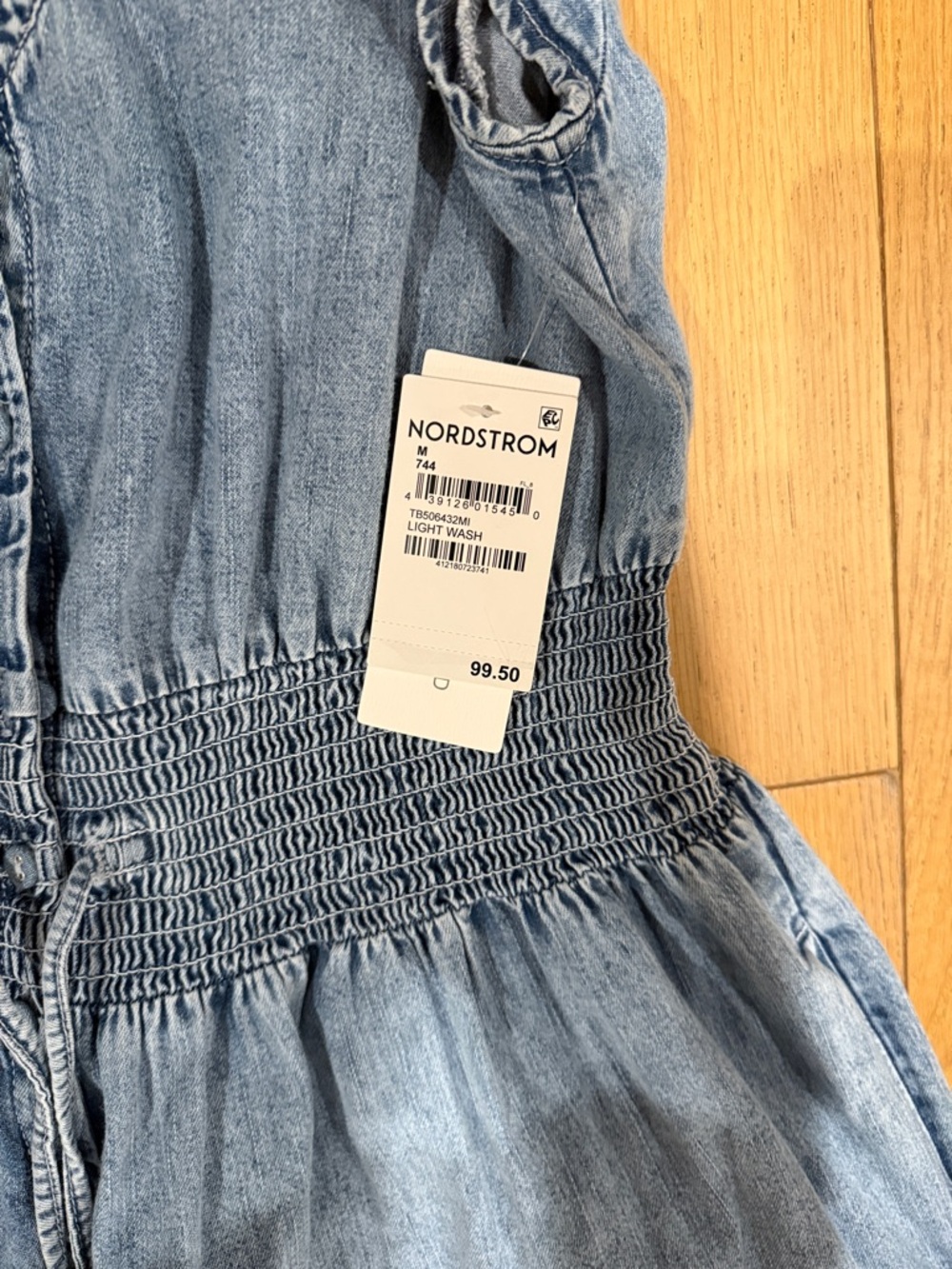 Treasure & Bond Women’s ' Denim Midi Dress in Blue - Picture 4 of 4